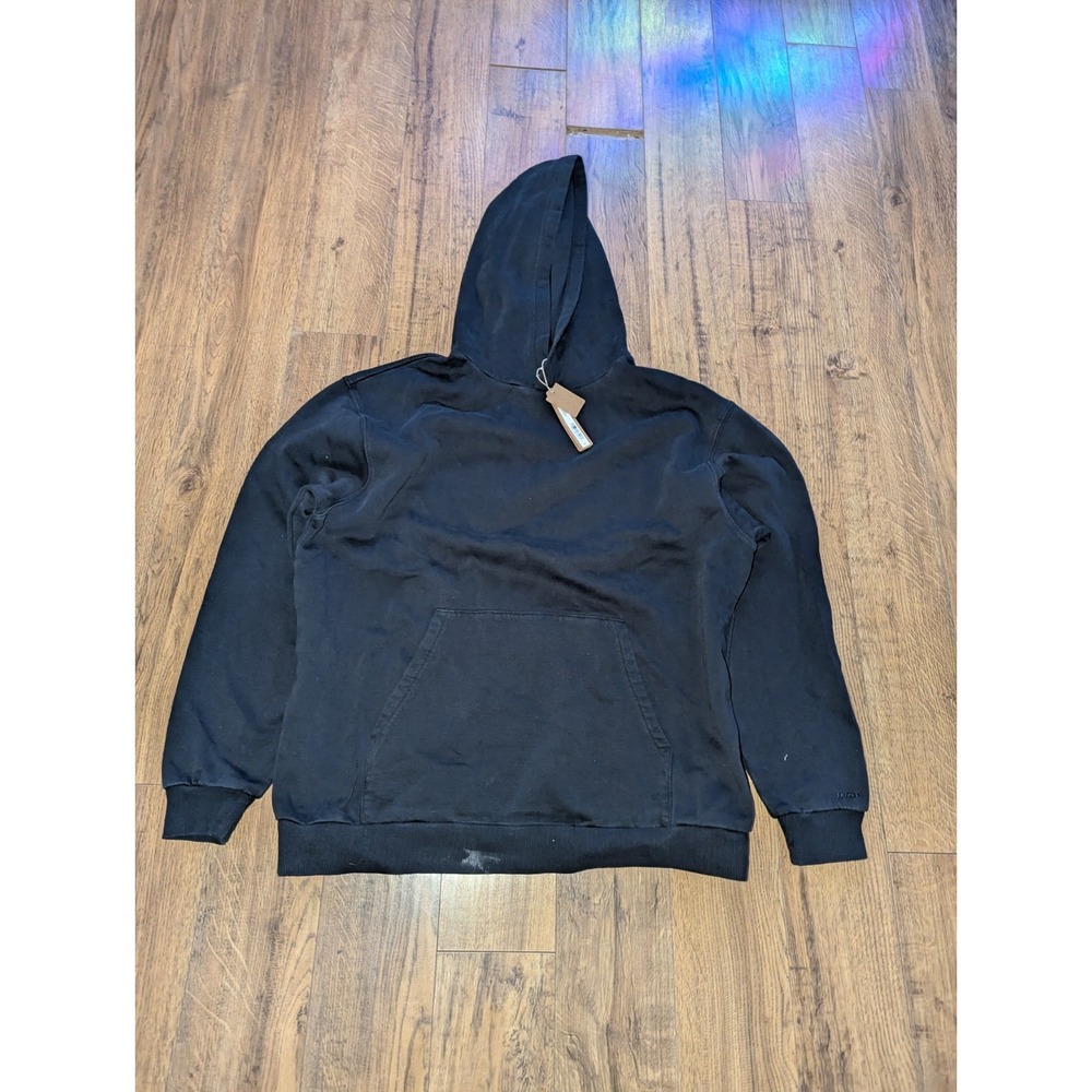 Skims Women's Size Small Boyfriend Fleece Hoodie Washed Onyx ZU-ZUP-8022W